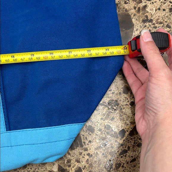 Shorebags 2Elegant Blue and Cream Tote Bag and small bag - Picture 6 of 10